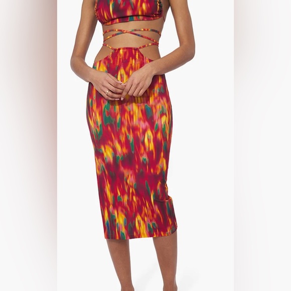 WeWoreWhat Multicolor Midi Skirt - Picture 2 of 4